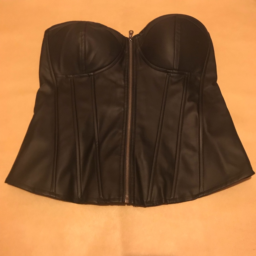 NWT - Torrid Sexy leather bustier